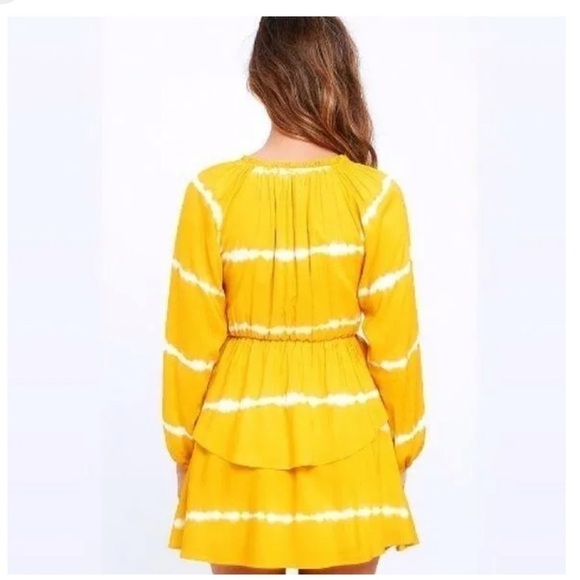 4SIENNA Yellow Tie-Dye Dress S - Picture 2 of 10